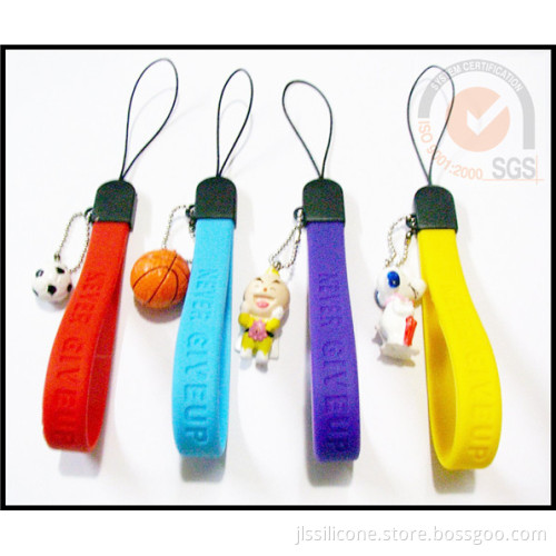 Colorful Silicone Phone Strap In Candy Color
